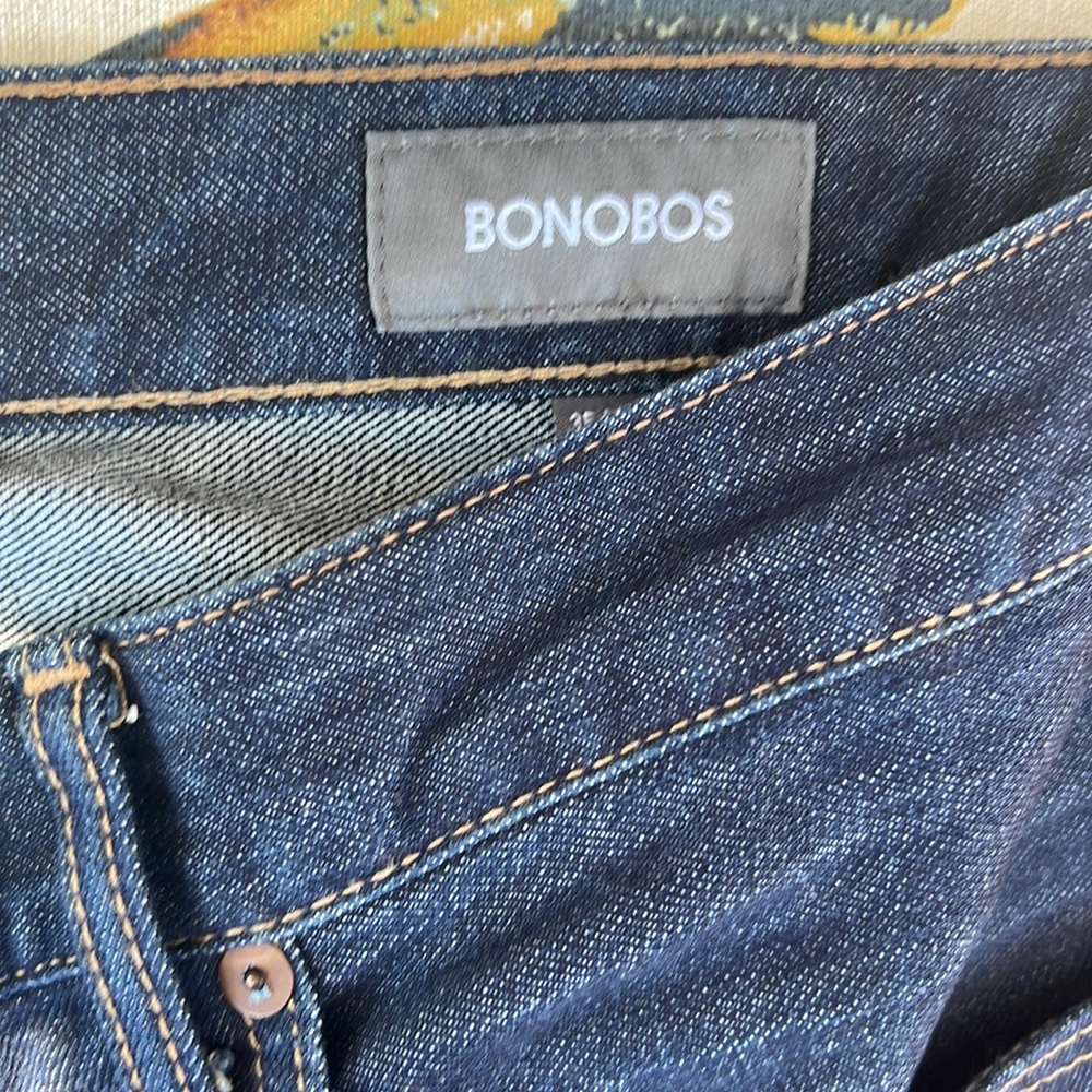 Bonobos Athletic Field Blue Jeans 35X32